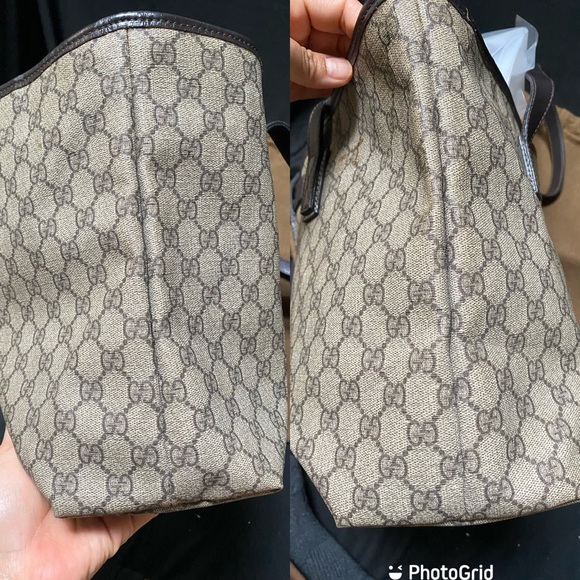 GUCCI
GG Supreme Monogram Medium Zippered Shopping Tote Dark Brown bag - Picture 12 of 15